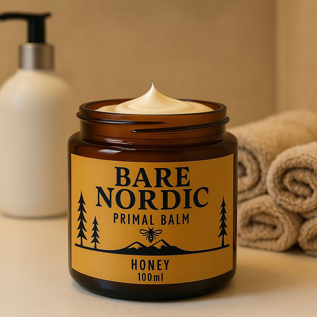 barenordic primal balm honey framsida oppen bg
