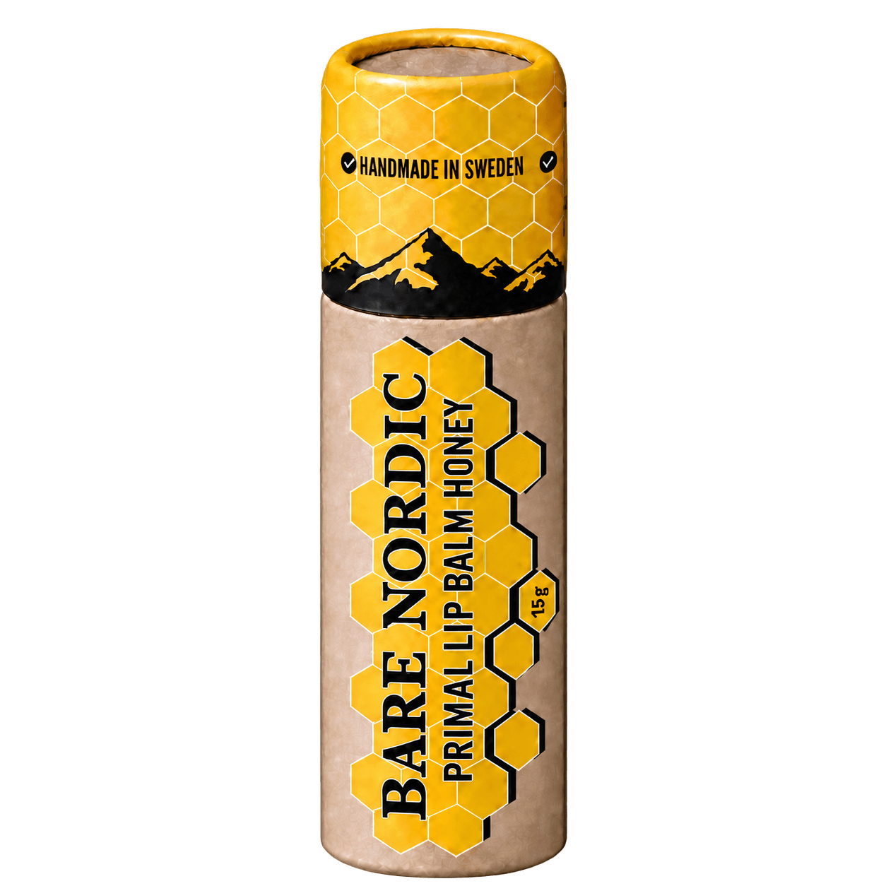 Bare Nordic Primal Lip Balm Honey 15 g front.